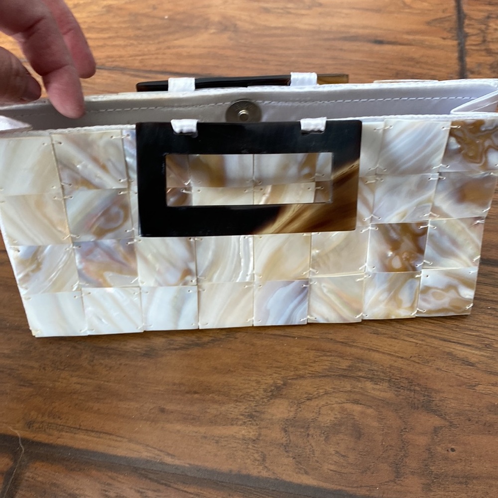 Vintage mother of Pearl cute clutch  purse